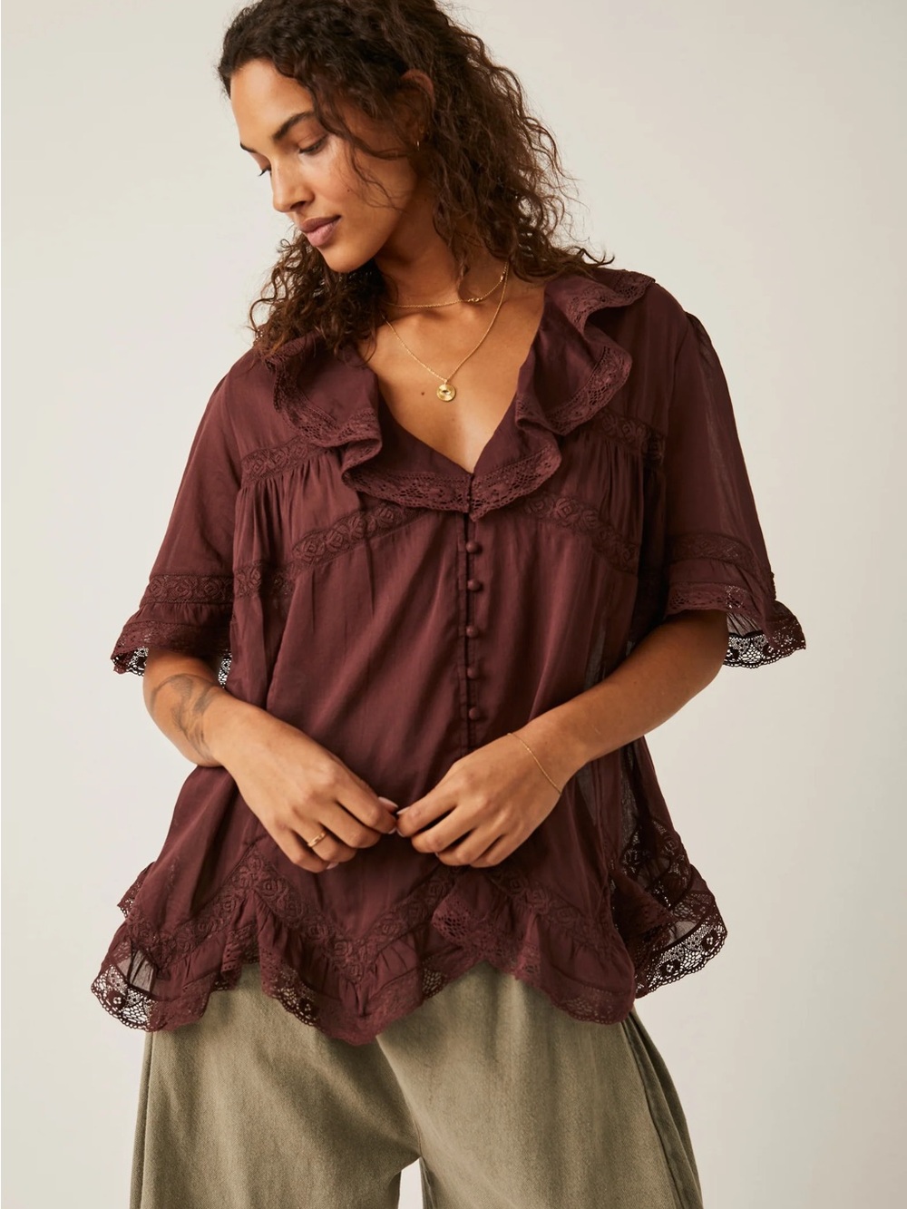 Free People Isn’t She Lovely Tunic Size Small